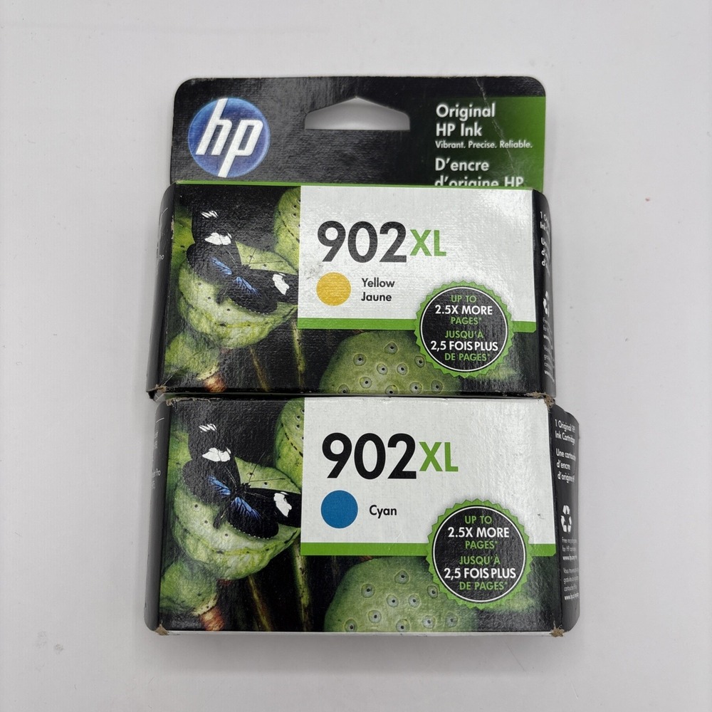 HP 902XL Cyan & Yellow High Yield Ink 2 Packs - Malaysia 2023